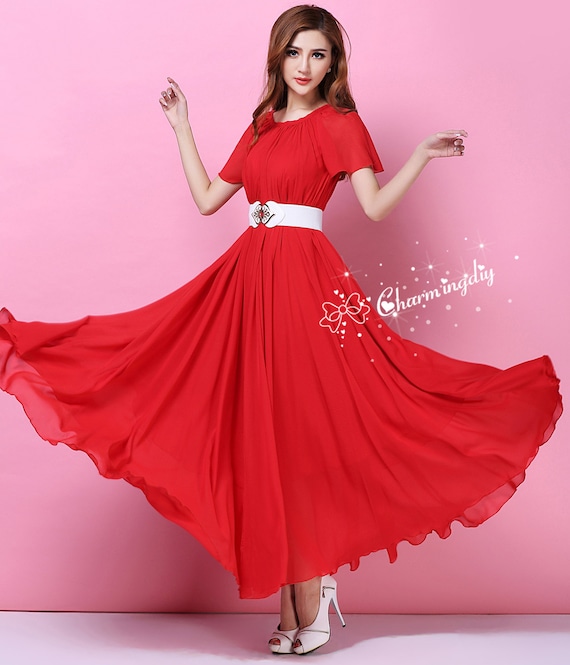 green emerald velvet dress Red Prom Dress Trumpet/Mermaid Short Sleeve V-Neck Floor Length Prom Dresses main image 0