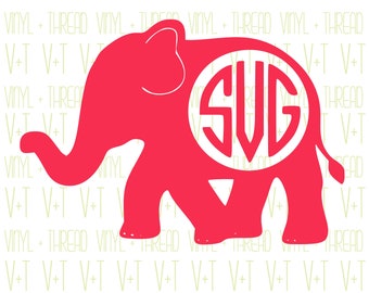 Download Elephant Monogram Svg Etsy