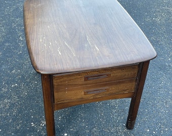 Mid-century Hammary Side Danish End table with drawer project piece