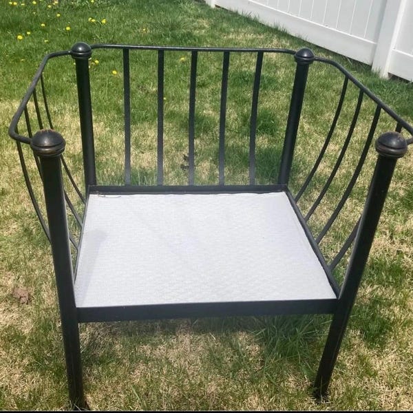 4x Vintage Michael Taylor Montecito Style Iron Patio Chairs