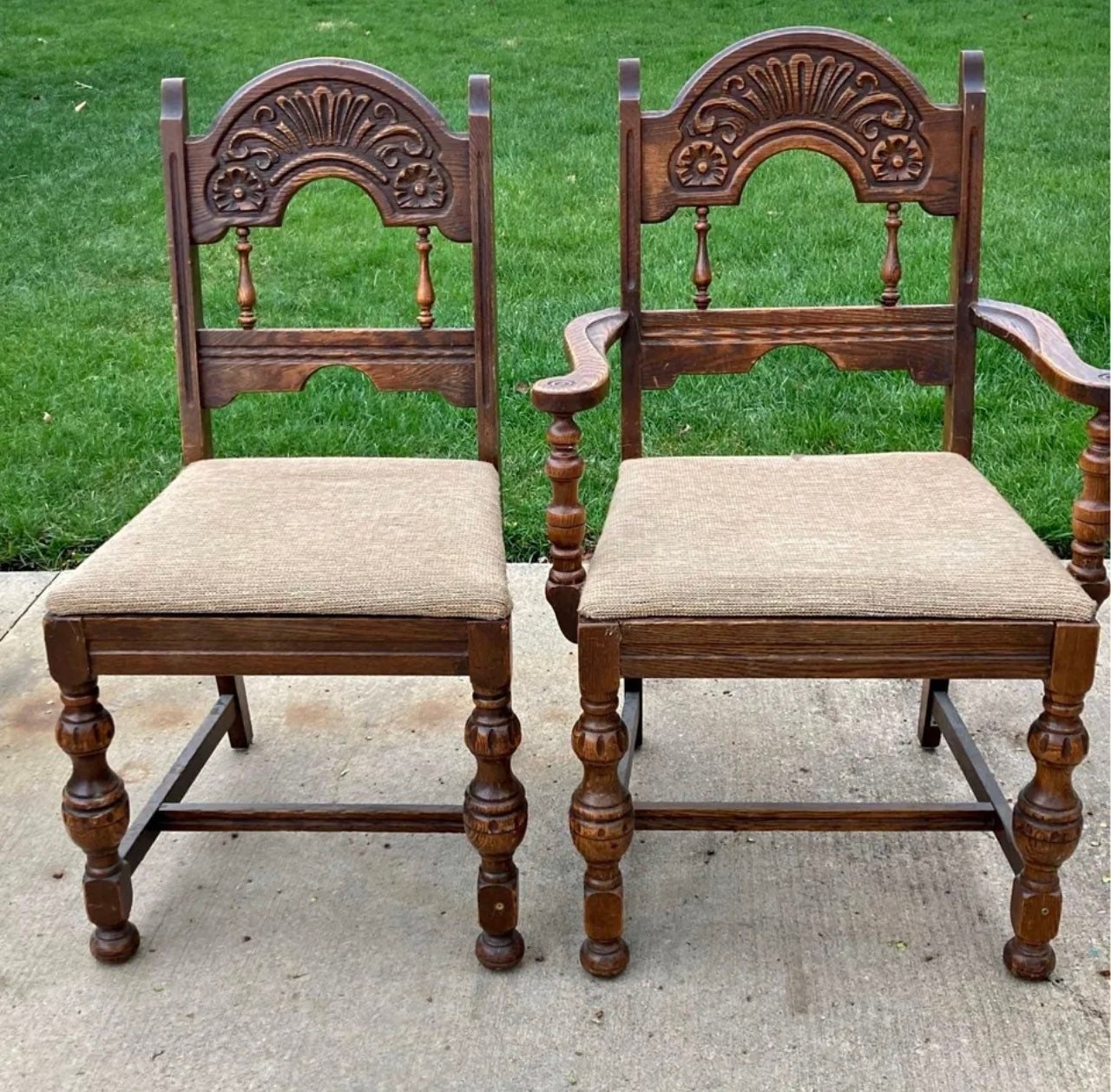 Antique Church Chairs - Etsy