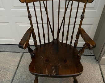 Vintage Ethan Allen Country Dining Chair Windsor Dimes