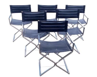 6x SUPER SALE Mid-Century Robert Kjer Jakobsen Chrome  Directors/Dining Chairs project pieces