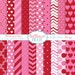 Pink and Red Valentine Digital Paper