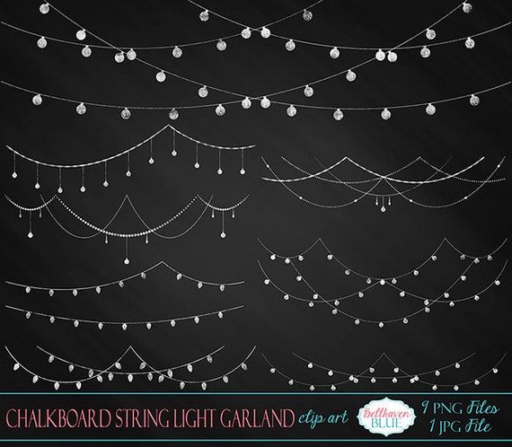 Tableau String Guirlande Clipart Etsy