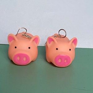 Squeaky Pig Earrings