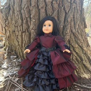 Gothic Rococo  Era  Gown for American Girl Dolls