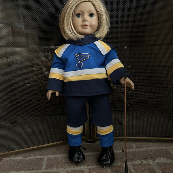 St. Louis Blues Hockey Uniform for American Girl Dolls