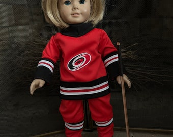 Carolina Hurricanes Hockey Uniform for American Girl Dolls