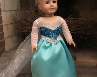 Elsa Dress for American Girl Dolls