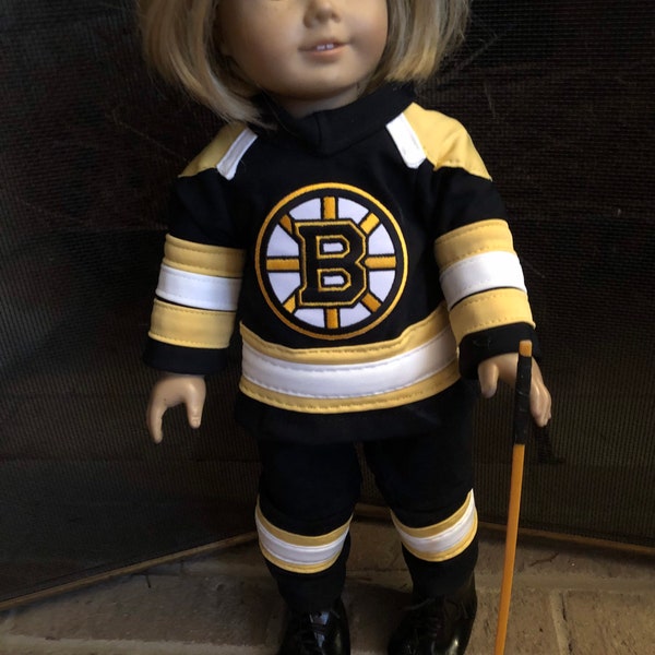 Boston Bruins Hockey Uniform for American Girl Dolls