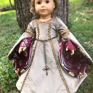 Medieval Gown for American Girl Dolls
