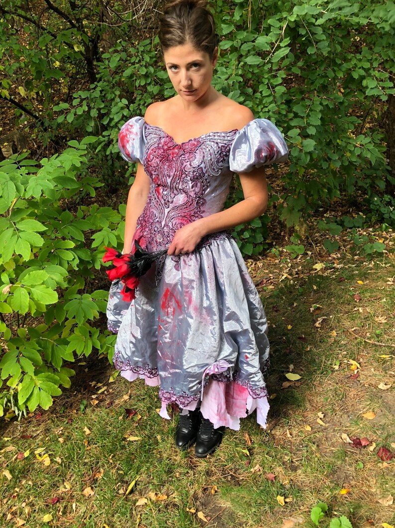Zombie Prom Dress OOAK Etsy