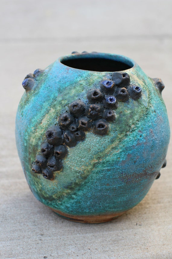 Items similar to Barnacle Vessel, Large Ceramic Vase, Ceramic Planter