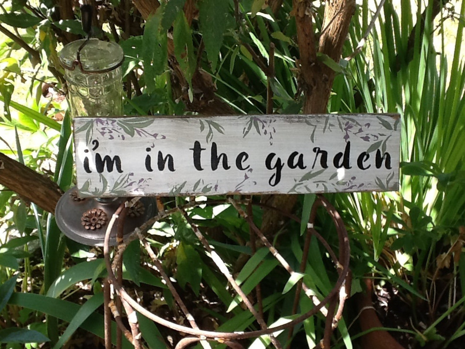 Rustic Garden Sign | Etsy