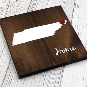 Rustic Tennessee. Sign Tennessee State Home Sign, All States Available, Rustic Hand Painted ...