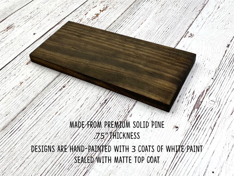 9.25x9.25 Dark Walnut or Gray Inspirational Hand Painted Wood Sign Believe In Yourselves Dream Try Do Good