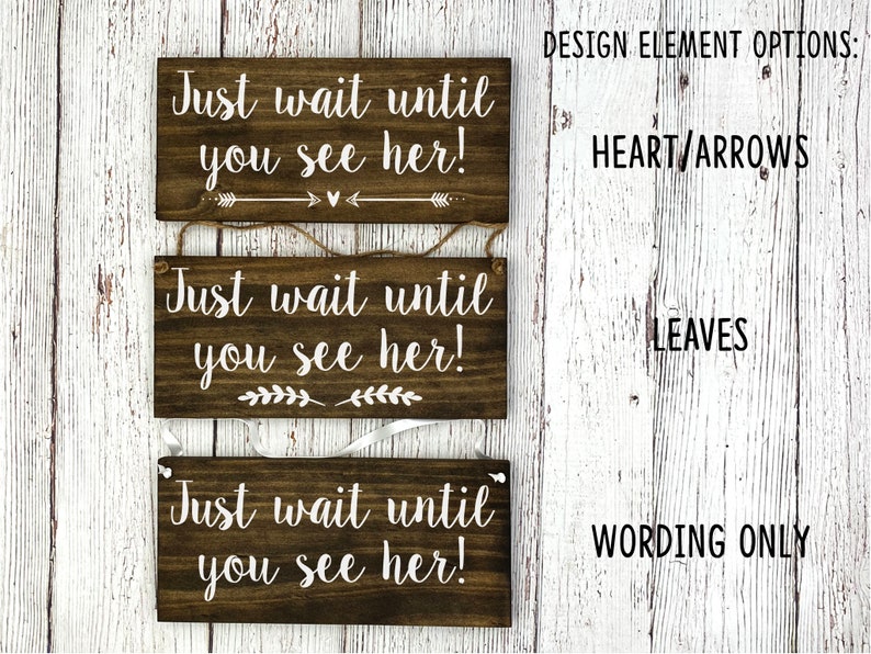 I/'m still Single 12x5.5 Dark Walnut or Gray Rustic Painted Wood Wedding Sign Don/'t worry ladies Ring Bearer Sign