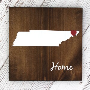 Rustic Tennessee. Sign Tennessee State Home Sign, All States Available, Rustic Hand Painted ...