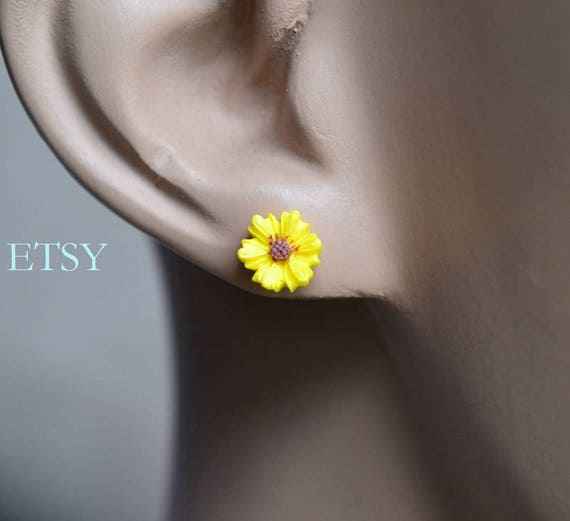 Stainless Steel Sunflower Rose Tree Shape Earring Findings for