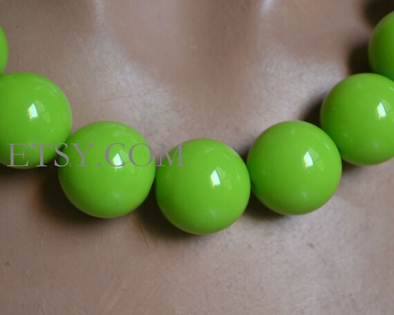 Light green cheap beads necklace