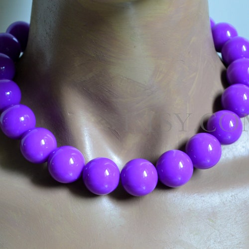 HARRY STYLES INSPIRED Bubblegum Bead Necklace Funky Fun Etsy