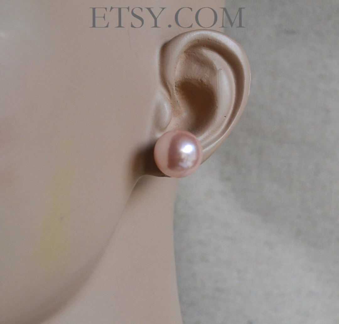 eleganti orecchini a bottone a forma di fiore da donna con