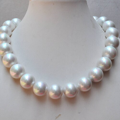 Big Pearl Necklace 20 Mm White Pearl 