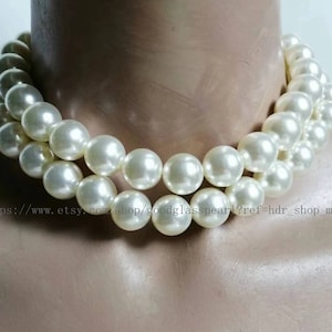Long Pearl Necklace, 80cm ivory pearl necklace, statement necklace, single strand pearl necklace, light weight plastics pearl necklace