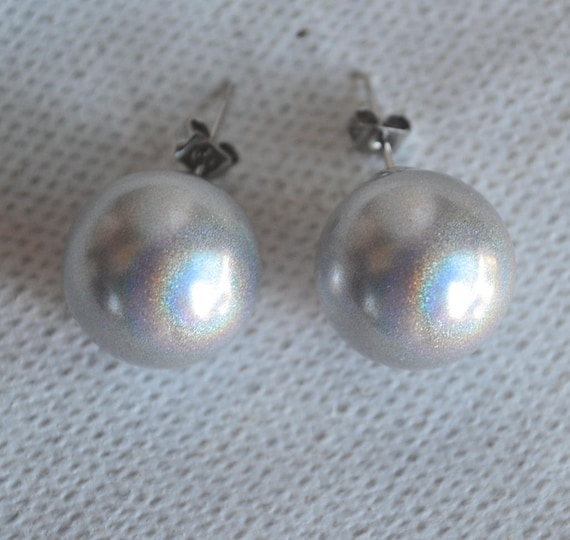 big fake pearl earrings