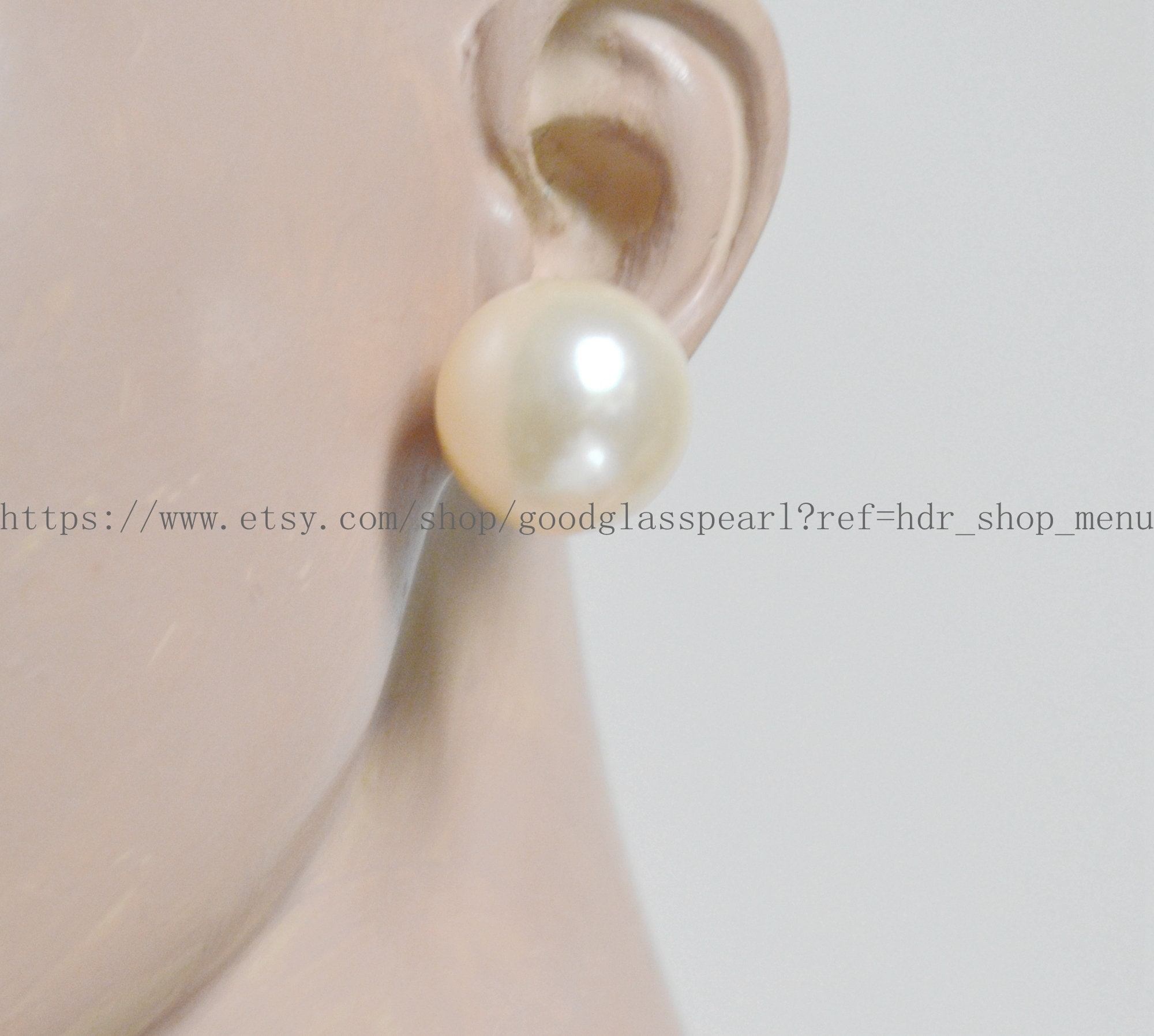 Absolute Crystal Encrusted Cream Pearl Earrings  Kilkenny Design