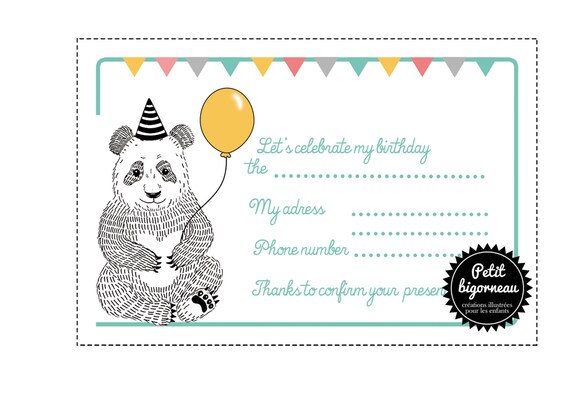 Articles Similaires A Pdf Carte D Invitation D Anniversaire Panda A Imprimer Sur Etsy Articles Similaires A Pdf Carte D Invitation D Anniversaire Panda A Imprimer Sur Etsy