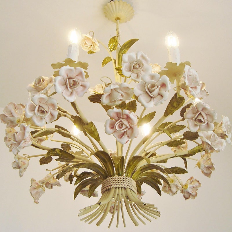 Floral Chandelier - Etsy