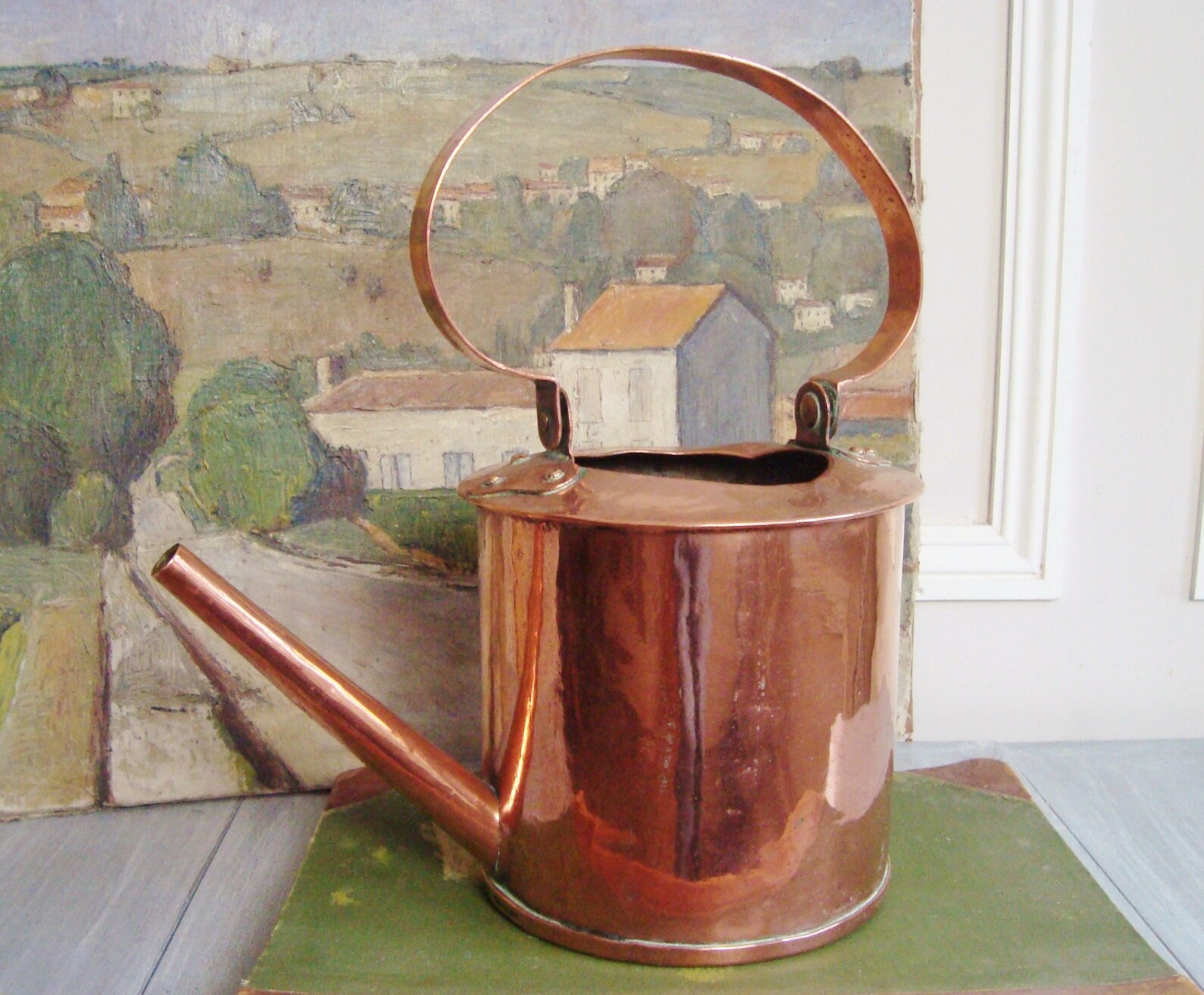 Vintage French Copper Watering Can Country Style Garden and Etsy