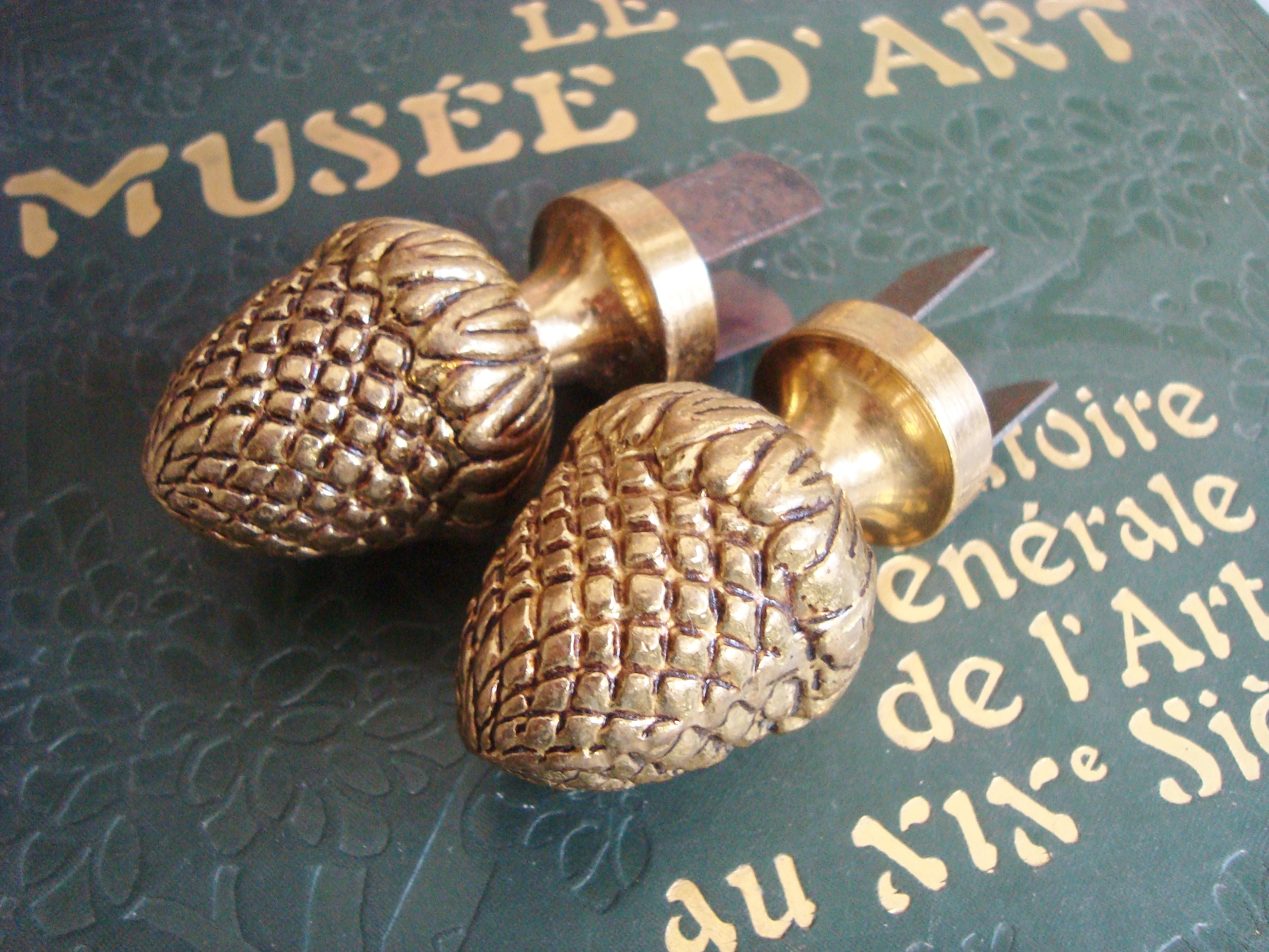 Paire d'embouts de Tringle Vintage en Forme Baies