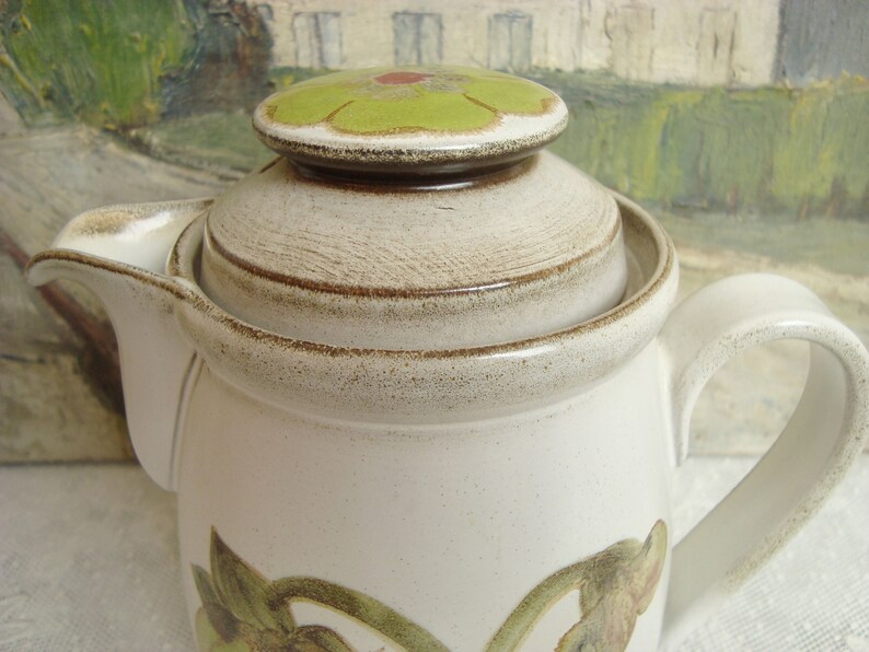 Denby pottery coffee pot Troubadour range from the 1970's Etsy