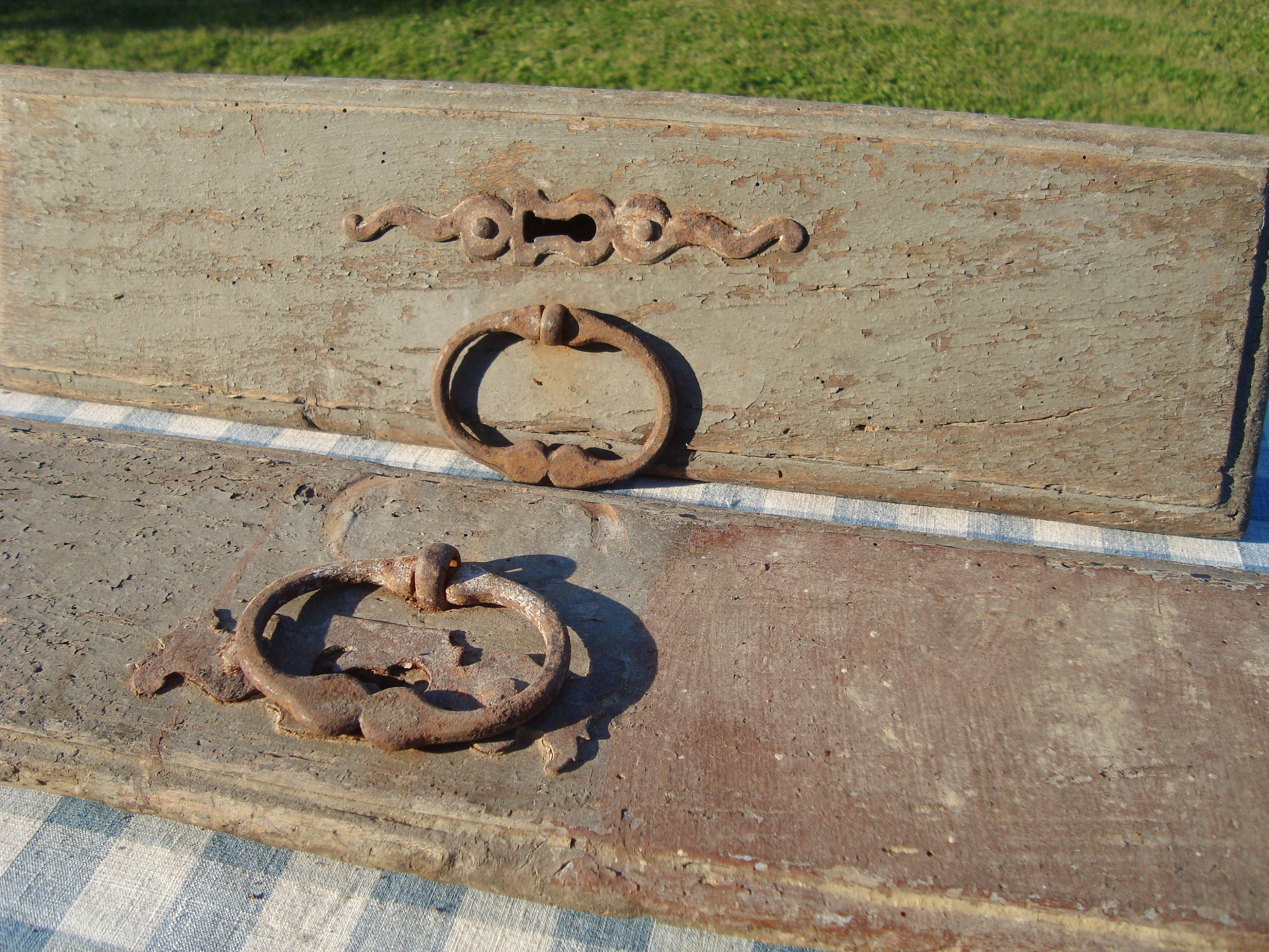 Paire de Façades Tiroir Ancienne Du Xviii Siècle Style Campagne