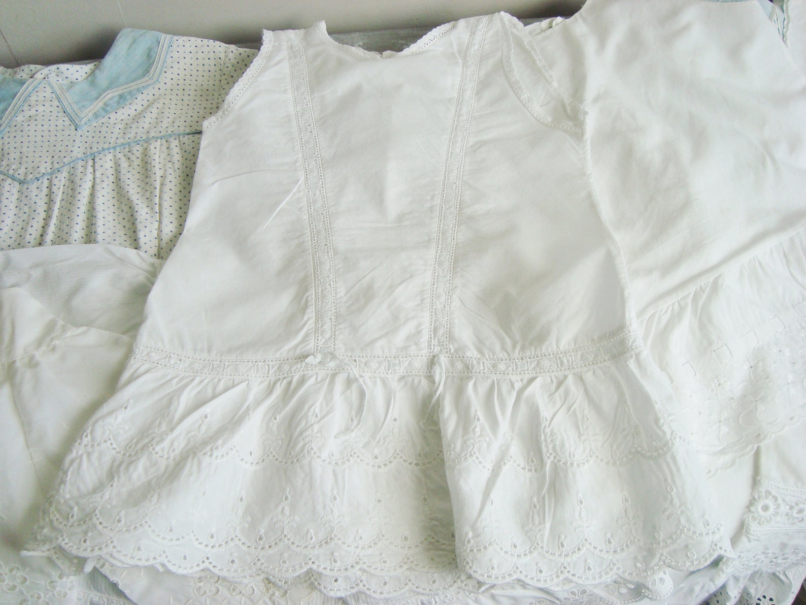 Batch Vintage French Baby Clothing Broderie Anglaise for Dolls Etsy