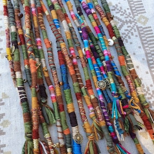Hair wrap &#39; dreadlock &#39; extension attachable one SINGLE strand custom hairwrap