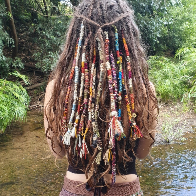 Hair Wrap Removable Dreadlock Extension One SINGLE Hairwrap Etsy