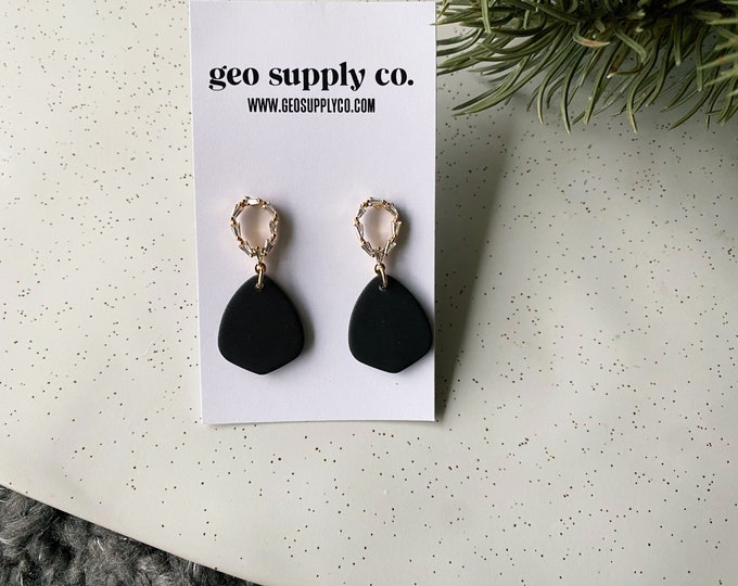 Holiday Drop // SHIPS IN 2-3 DAYS // Clay Earrings // Lightweight Polymer Clay Earrings // Stud Earrings // Gift Earrings // Geo Supply Co.