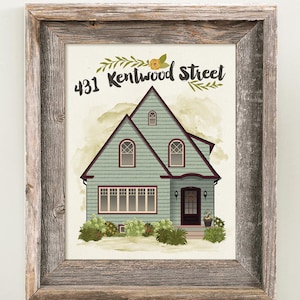 House Portrait • Custom Illustrated Home • Closing Gift Realtor • Change of Address • Housewarming Moving• New Homeowner • Paper Anniversary