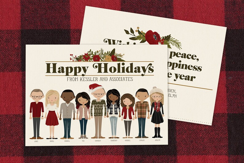 Corporate Holiday Card personalized Law Office Christmas Etsy