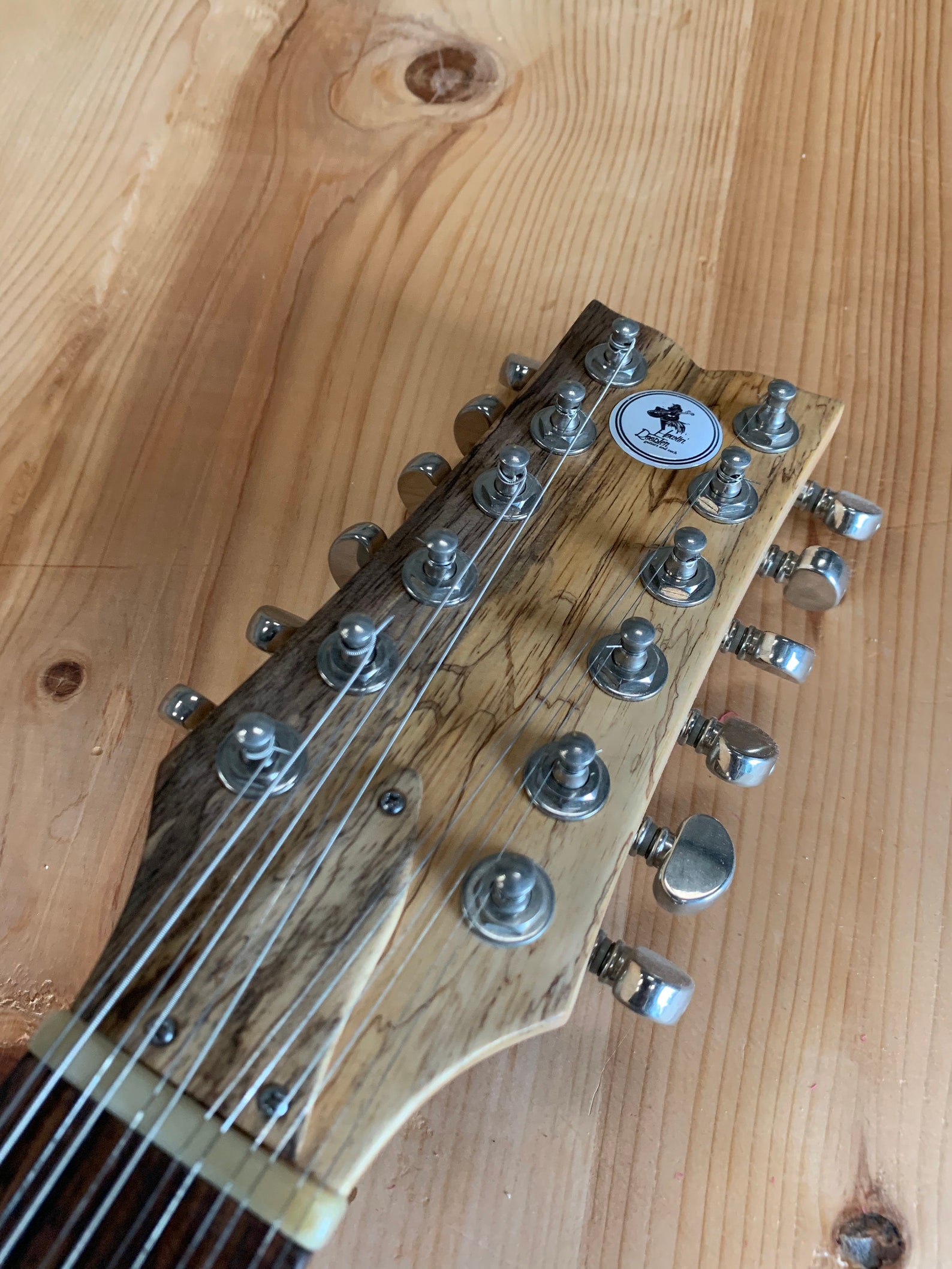 12 string hollow body electric guitar made from reclaimed wood Etsy