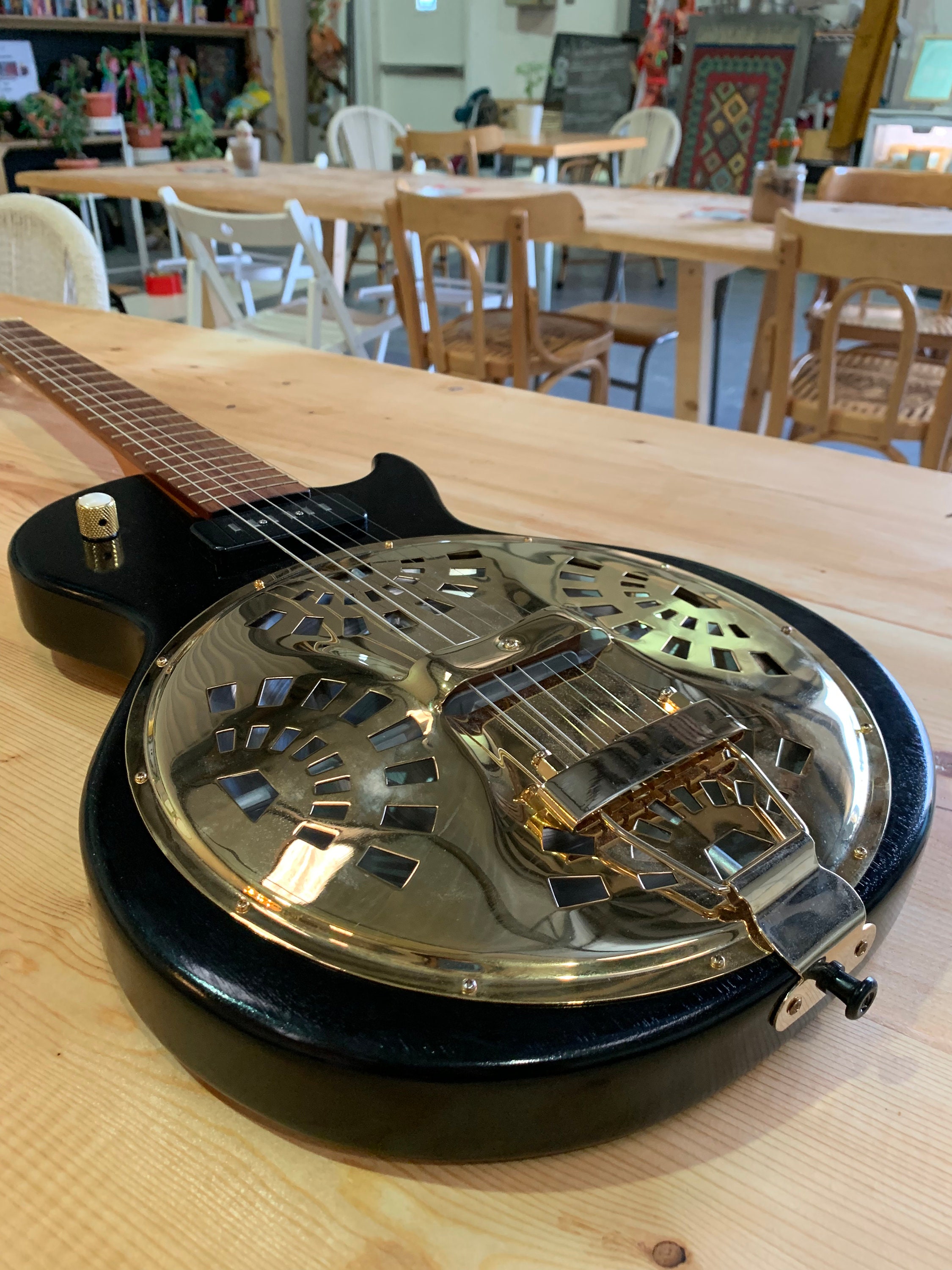 Handmade Solid Body Electric Resonator Guitar Etsy UK