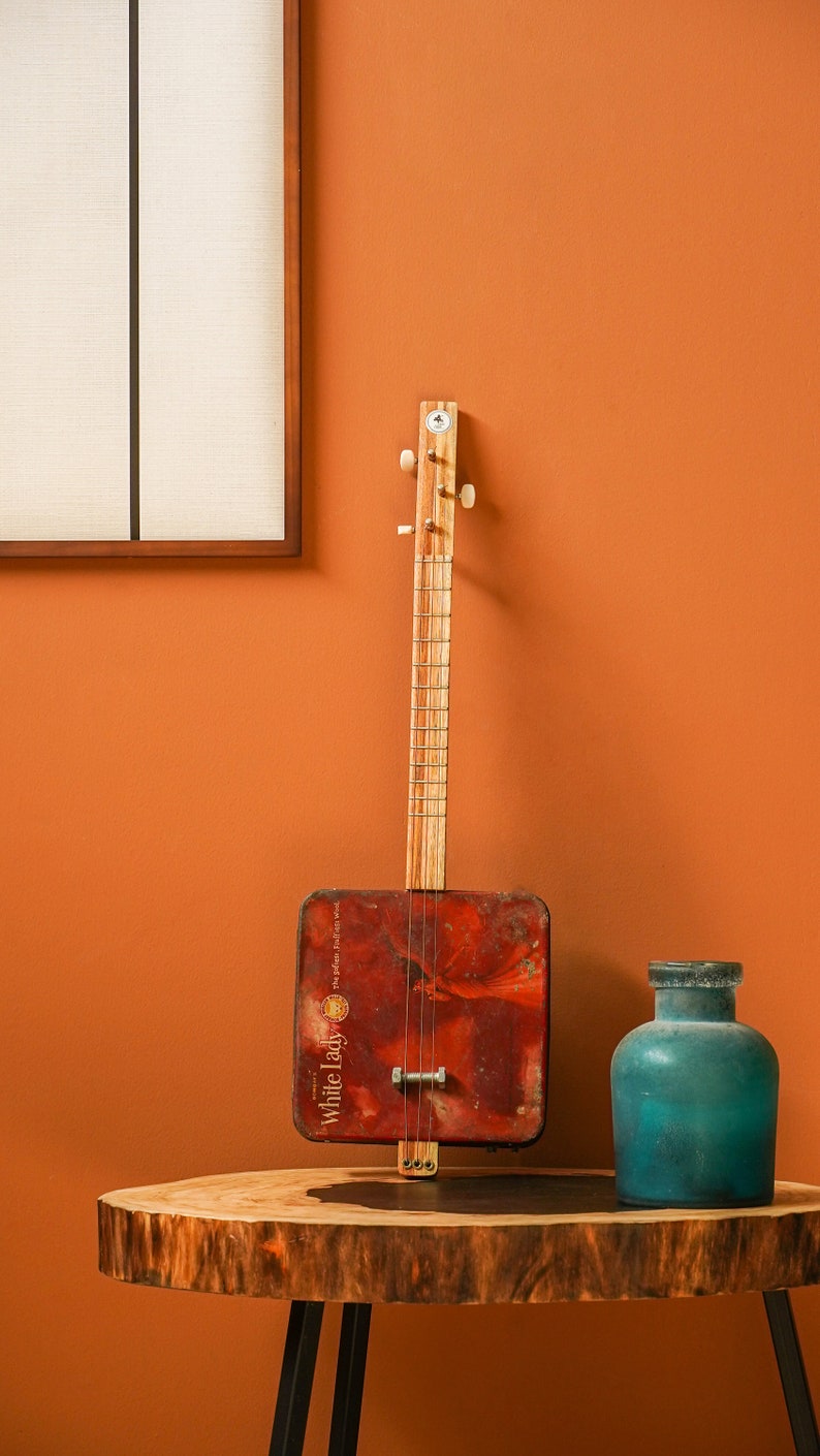Vintage Tin Can Guitar Etsy