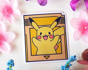 Cartridge Pikachu Sticker / Pokemon Sticker / Cute Pokemon Sticker / Video Game Stickers / Laptop Stickers