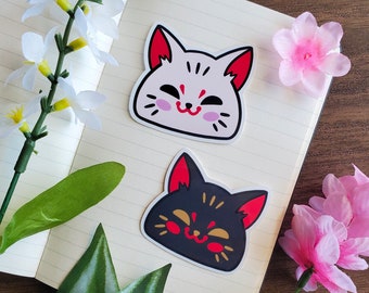 Lucky Cat Stickers / Cat Stickers / Cat Planner Stickers / Animal Stickers