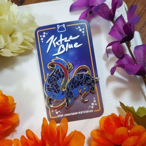 Celestial Fox Enamel Pin / Celestial Canines Enamel Pin