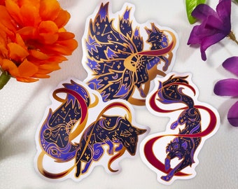 Celestial Canines Sticker Pack / Vinyl Stickers / Animal Stickers / Laptop Stickers